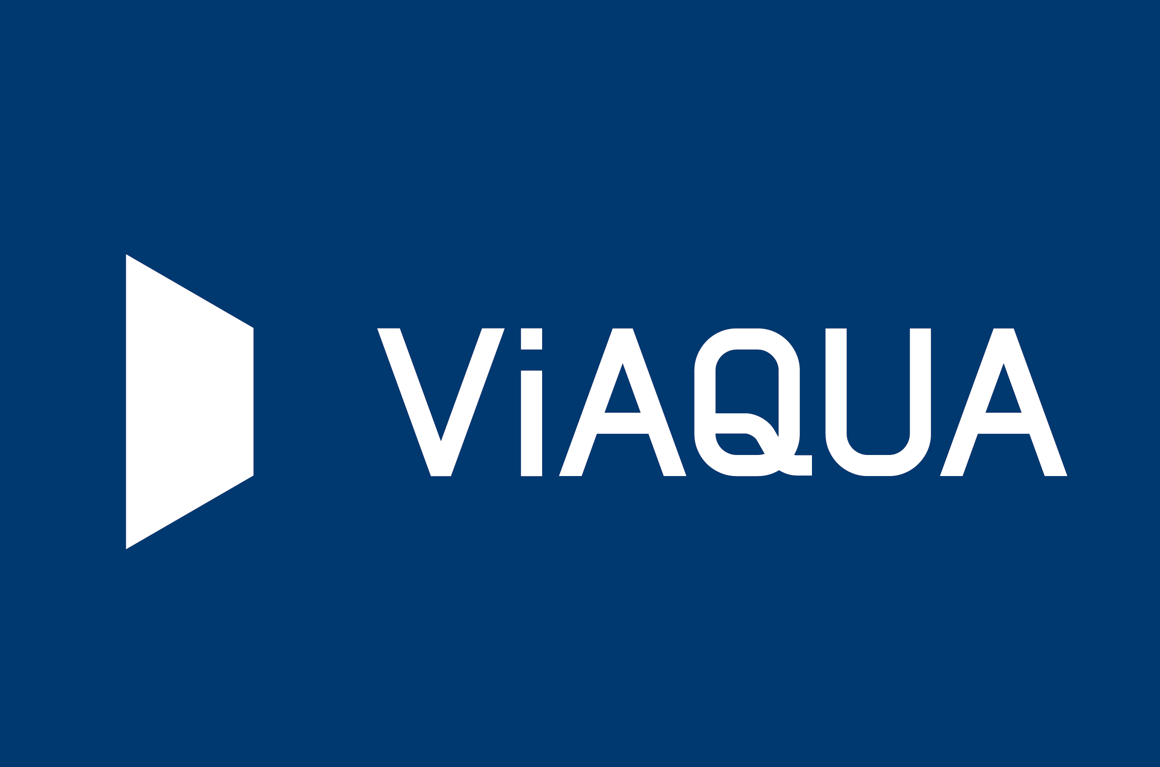 Cartel del logo de Viaqua 
