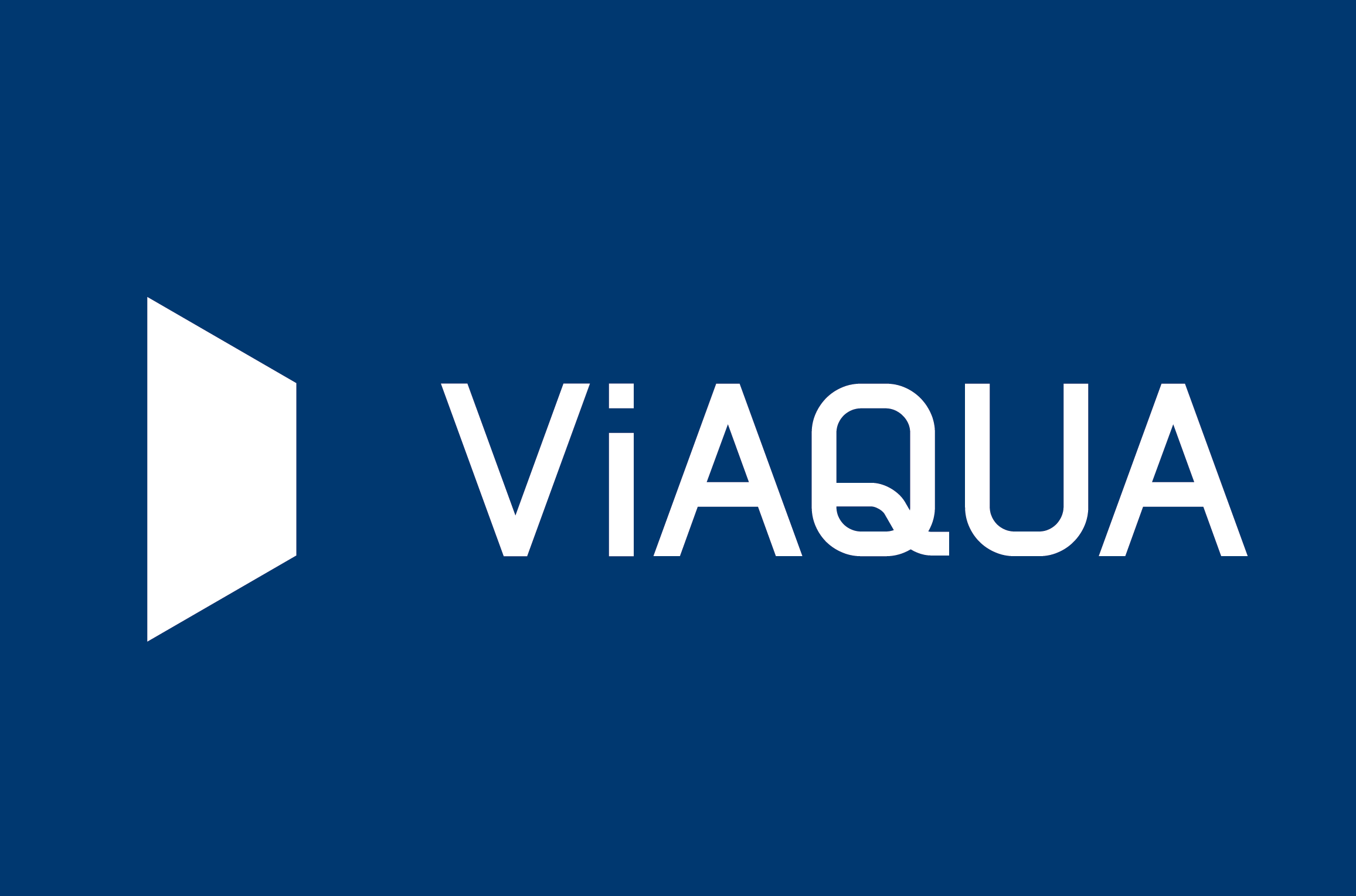 Cartel del logo de Viaqua